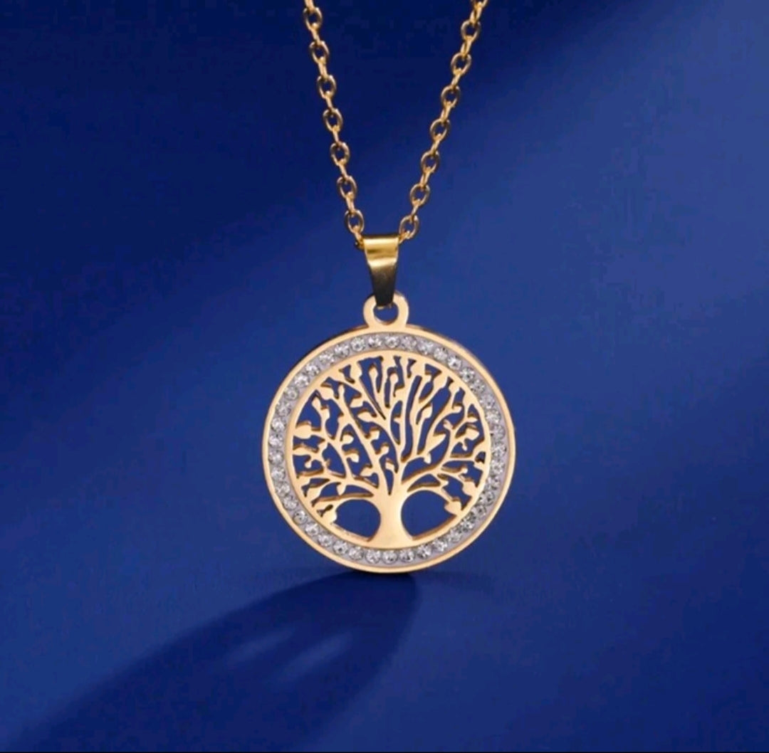 Collar Árbol de la Vida Esmeralda