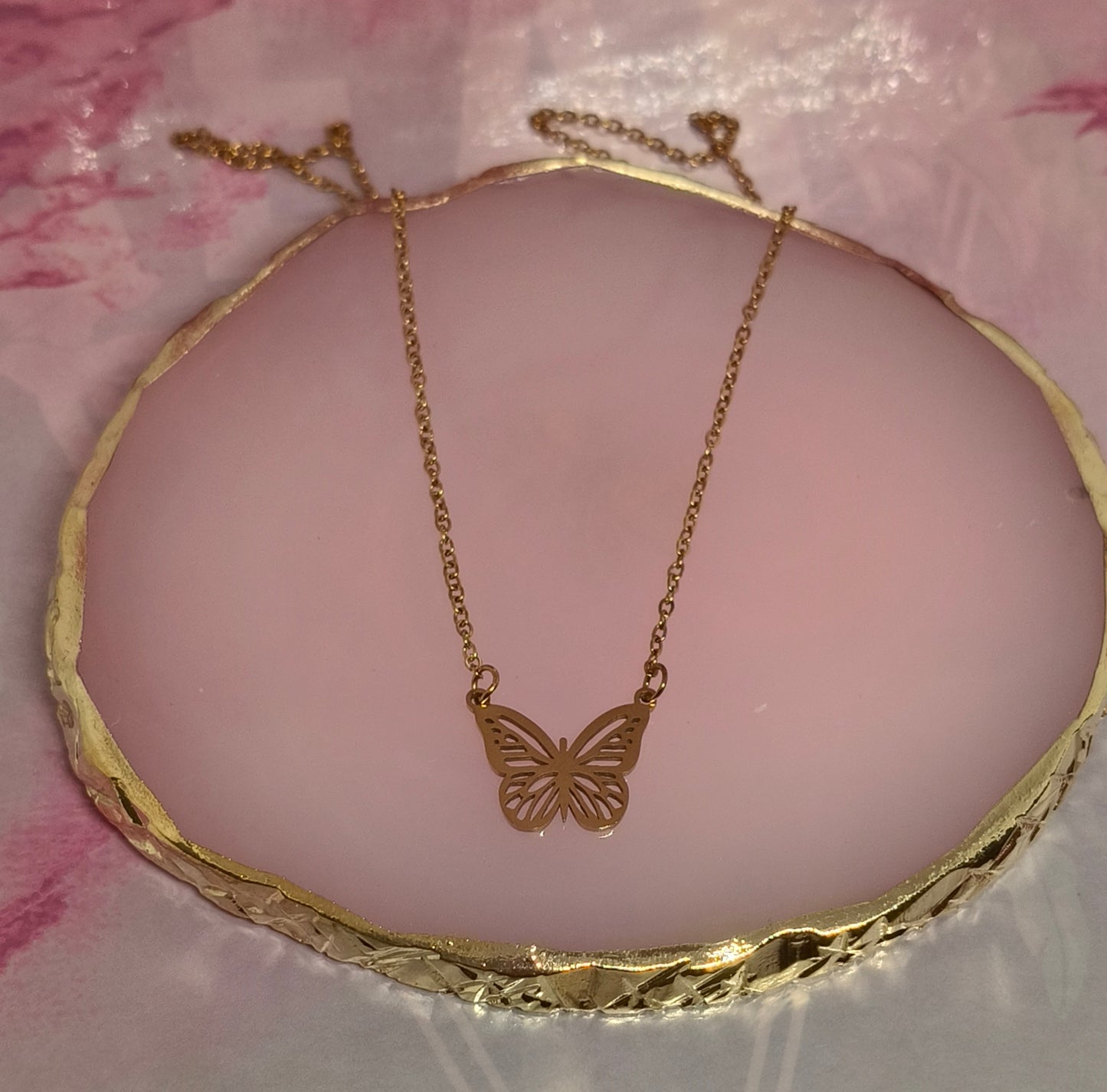PACK 3 collares (mariposa, amor eterno y Árbol de la vida Esmeralda)