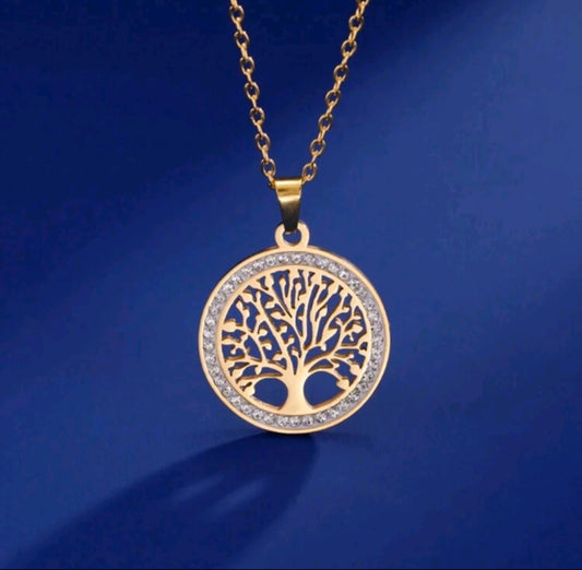 Collar Árbol de la Vida Esmeralda