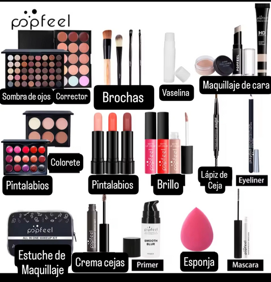 Kit de maquillaje 30 PIEZAS CALIFORNIA