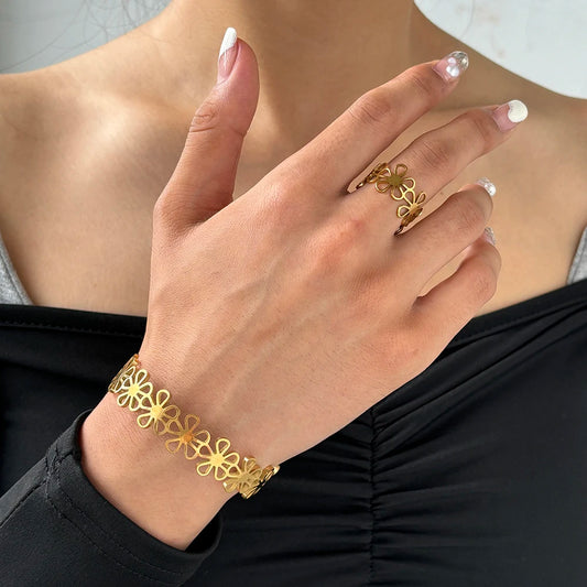 Conjunto pulsera-anillo