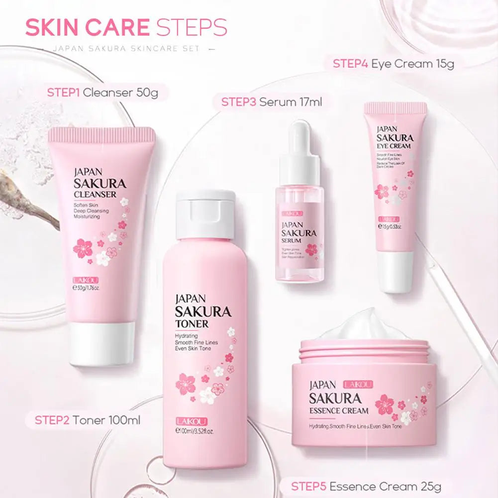 Cofre 5 piezas Sakura cuidados de piel