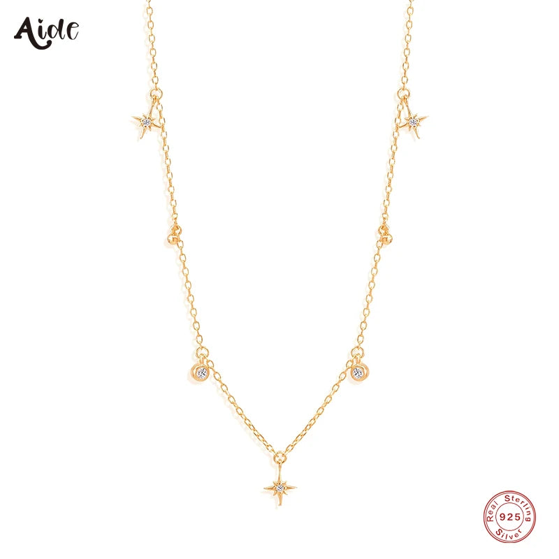 Collar de estrellas y piedritas