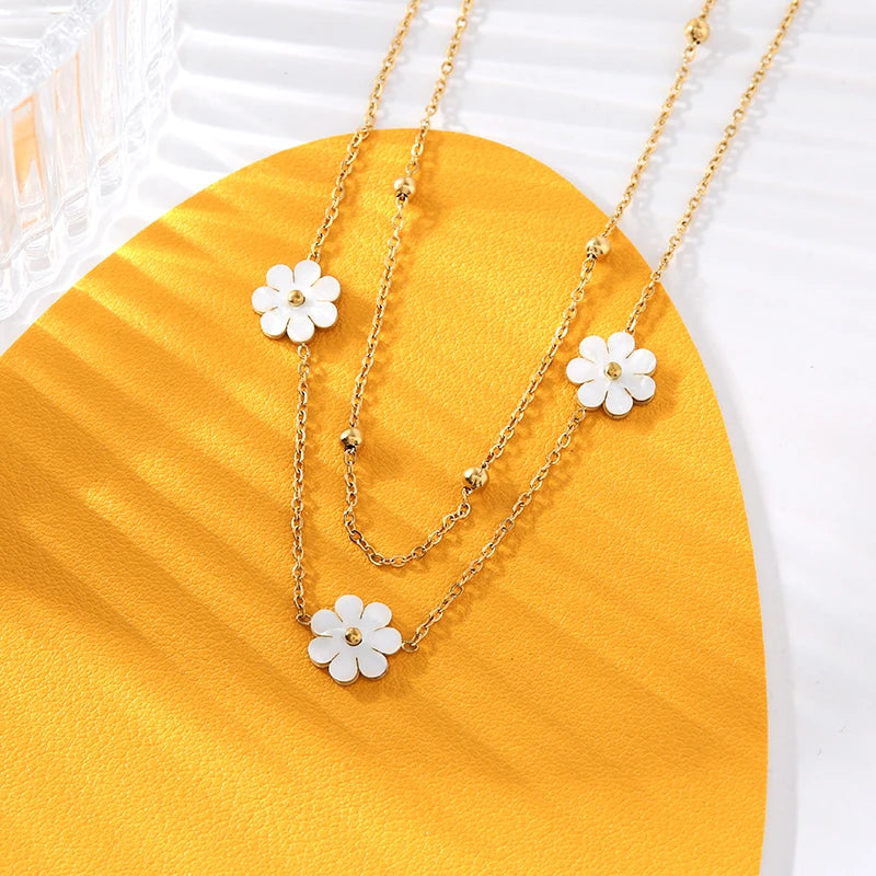 Conjunto joyas de flores