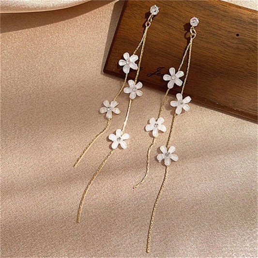 Pendientes con flores